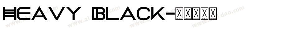 Heavy Black字体转换